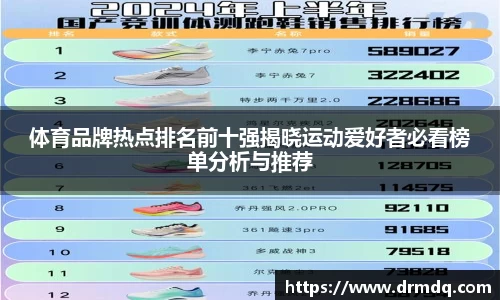 体育品牌热点排名前十强揭晓运动爱好者必看榜单分析与推荐